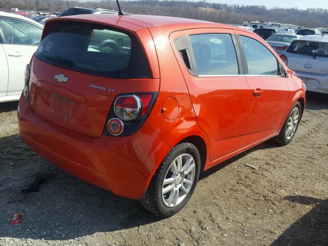 1G1JC6SH2C4109910 - 2012 CHEVROLET SONIC LT ORANGE photo 4