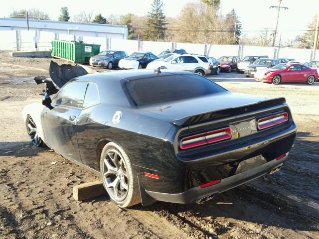 2C3CDZBT2FH715061 - 2015 DODGE CHALLENGER BLACK photo 3