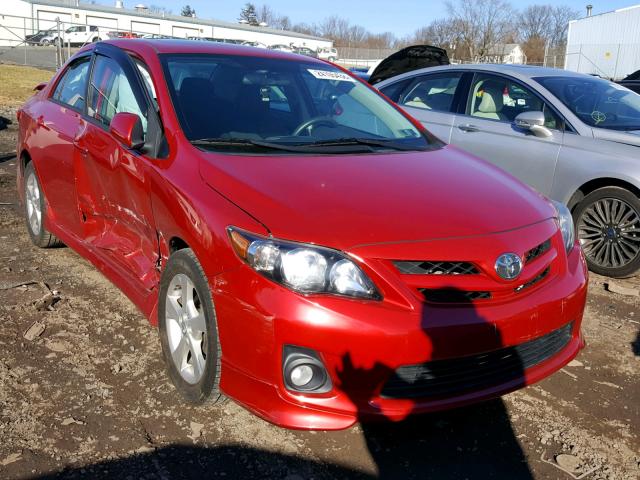 2T1BU4EE2BC540449 - 2011 TOYOTA COROLLA BA RED photo 1