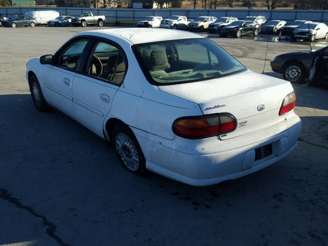 1G1ND52J21M594140 - 2001 CHEVROLET MALIBU WHITE photo 3