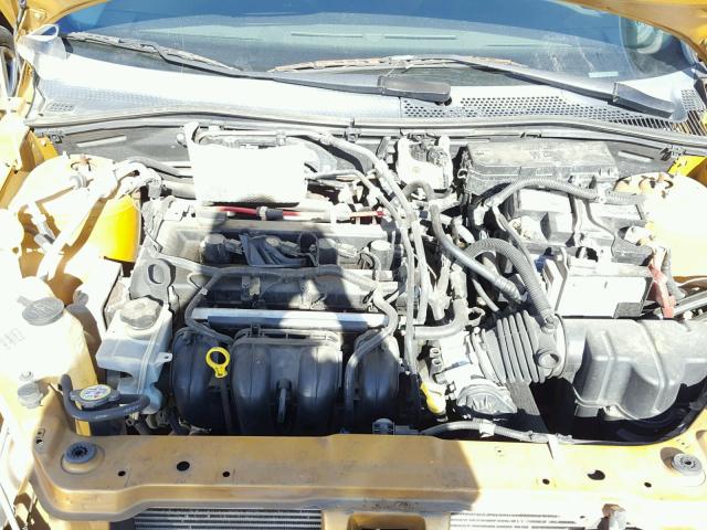 1FAHP35N29W213083 - 2009 FORD FOCUS SE YELLOW photo 7