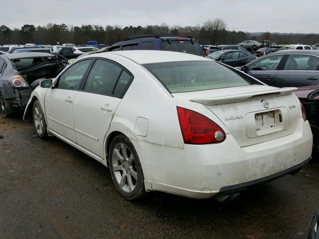 1N4BA41E57C852169 - 2007 NISSAN MAXIMA SE WHITE photo 3