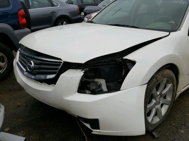 1N4BA41E57C852169 - 2007 NISSAN MAXIMA SE WHITE photo 9