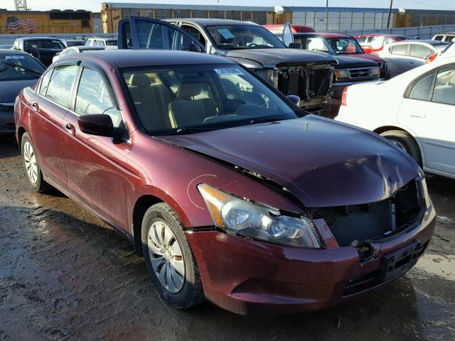 1HGCP2F3XAA056434 - 2010 HONDA ACCORD LX MAROON photo 1