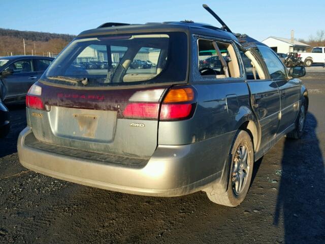 4S3BH665327661247 - 2002 SUBARU LEGACY OUT GREEN photo 4