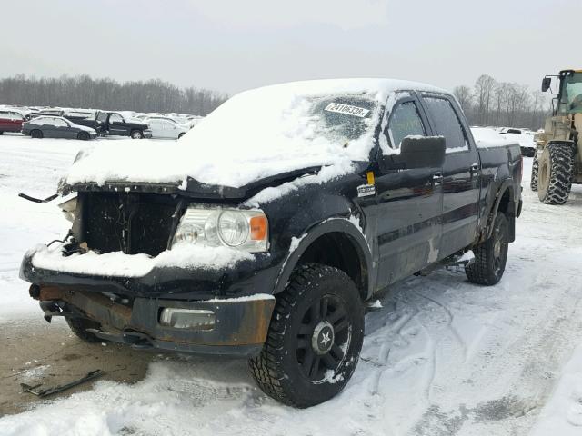 1FTPW14504KC55153 - 2004 FORD F150 SUPER BLACK photo 2