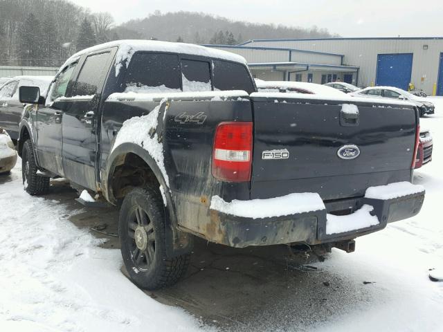 1FTPW14504KC55153 - 2004 FORD F150 SUPER BLACK photo 3