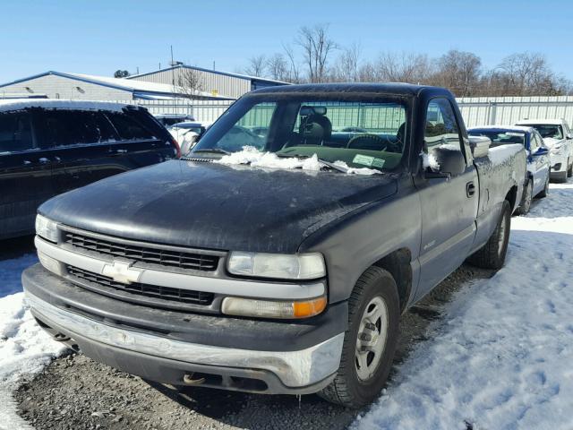 1GCEC14V7YE433225 - 2000 CHEVROLET SILVERADO BLACK photo 2