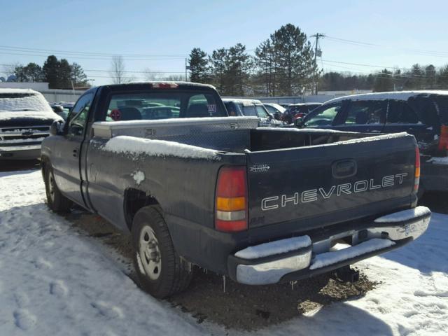 1GCEC14V7YE433225 - 2000 CHEVROLET SILVERADO BLACK photo 3