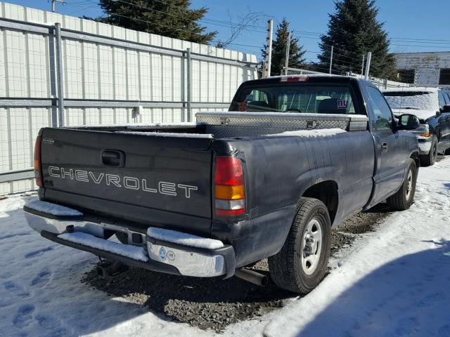 1GCEC14V7YE433225 - 2000 CHEVROLET SILVERADO BLACK photo 4