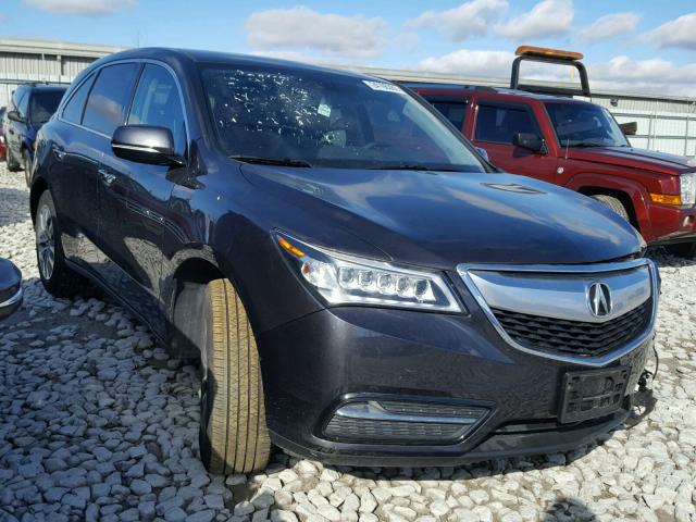 5FRYD4H46FB030506 - 2015 ACURA MDX TECHNO GRAY photo 1