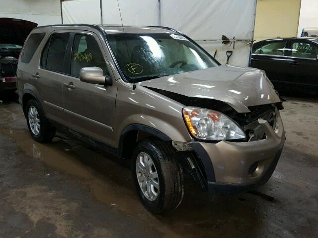 JHLRD78996C039090 - 2006 HONDA CR-V SE GOLD photo 1