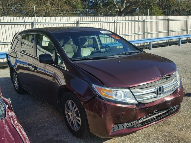 5FNRL5H68CB020779 - 2012 HONDA ODYSSEY EX BROWN photo 1