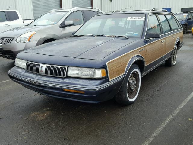 1G3AJ84N6P6328116 - 1993 OLDSMOBILE CUTLASS CR BLUE photo 2