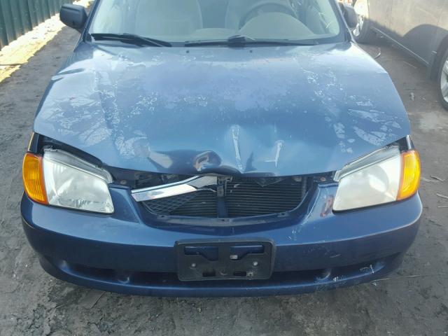 JM1BJ2228Y0311431 - 2000 MAZDA PROTEGE DX BLUE photo 7