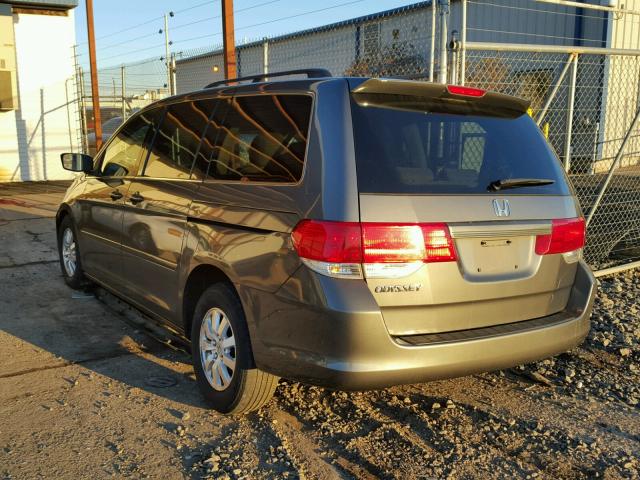 5FNRL38428B057580 - 2008 HONDA ODYSSEY EX BLUE photo 3