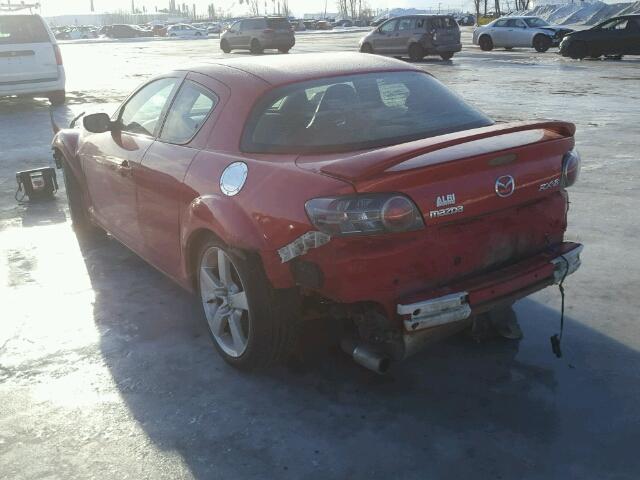 JM1FE173750153080 - 2005 MAZDA RX8 RED photo 3