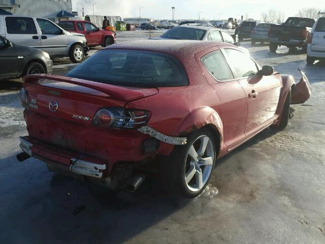 JM1FE173750153080 - 2005 MAZDA RX8 RED photo 4