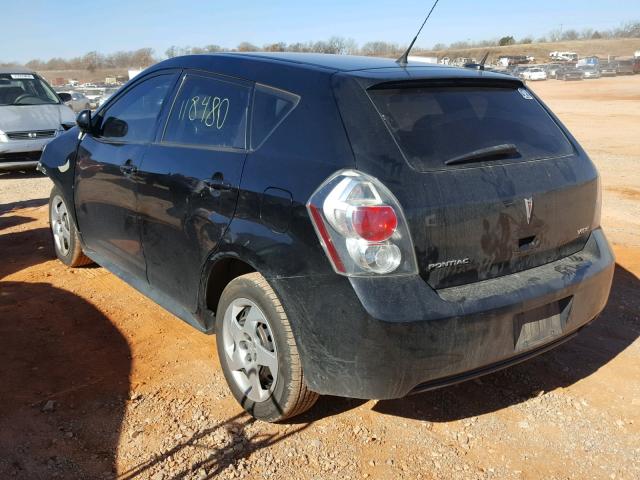 5Y2SP6E89AZ418222 - 2010 PONTIAC VIBE BLACK photo 3