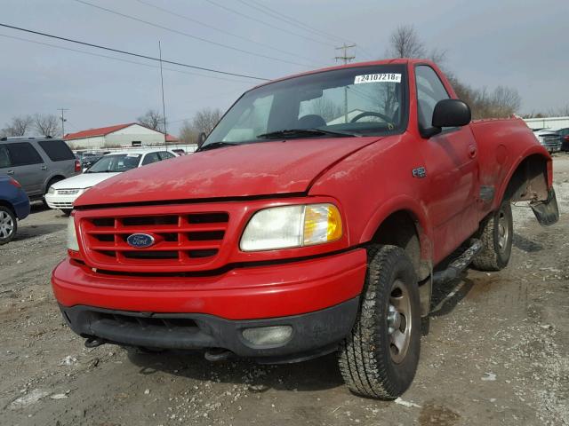 1FTRF08272KE01435 - 2002 FORD F150 RED photo 2