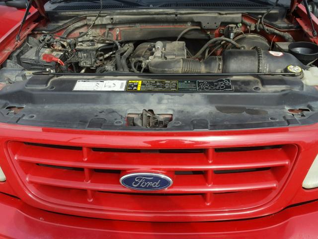 1FTRF08272KE01435 - 2002 FORD F150 RED photo 7