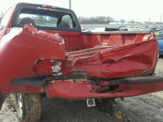 1FTRF08272KE01435 - 2002 FORD F150 RED photo 9