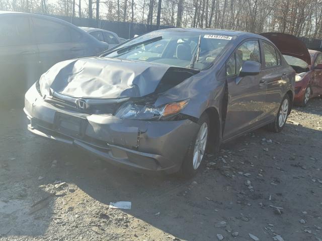 19XFB2F82CE052397 - 2012 HONDA CIVIC EX ნაცრისფერი ფოტო 2