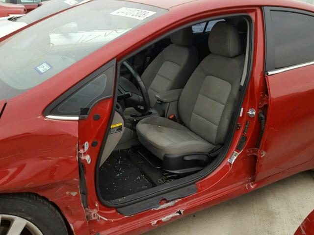 KNAFX4A80E5046288 - 2014 KIA FORTE EX RED photo 9