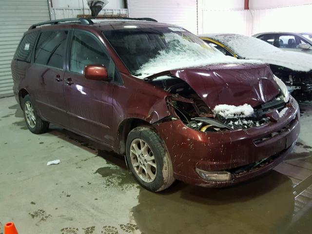 5TDBA22C85S036967 - 2005 TOYOTA SIENNA XLE BURGUNDY photo 1