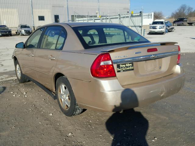 1G1ZT52805F226681 - 2005 CHEVROLET MALIBU LS 米色 照片 3