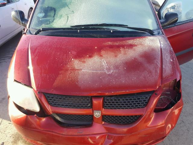 1D4GP24R84B554818 - 2004 DODGE GRAND CARA RED photo 7