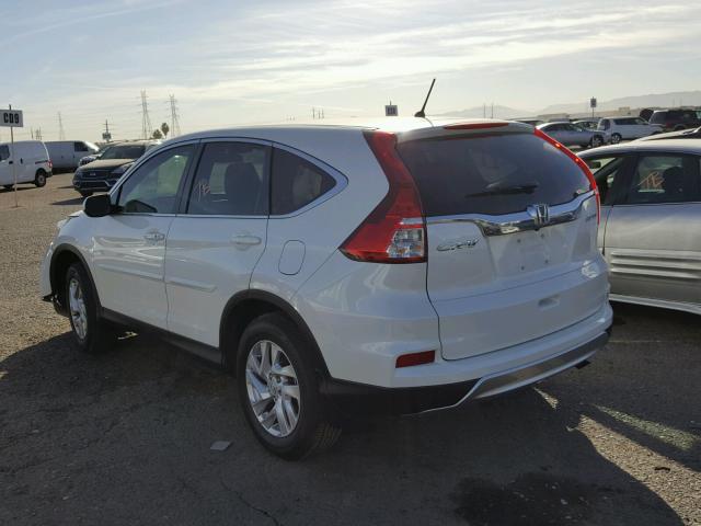 5J6RM4H52FL059068 - 2015 HONDA CR-V EX WHITE photo 3