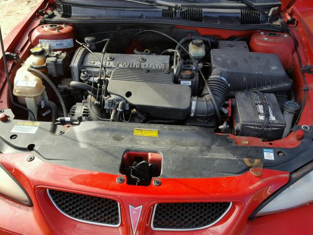 1G2NF52T11M540545 - 2001 PONTIAC GRAND AM S წითელი ფოტო 7