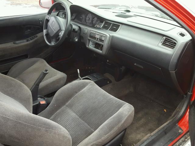 2HGEJ1127SH515554 - 1995 HONDA CIVIC EX წითელი ფოტო 5