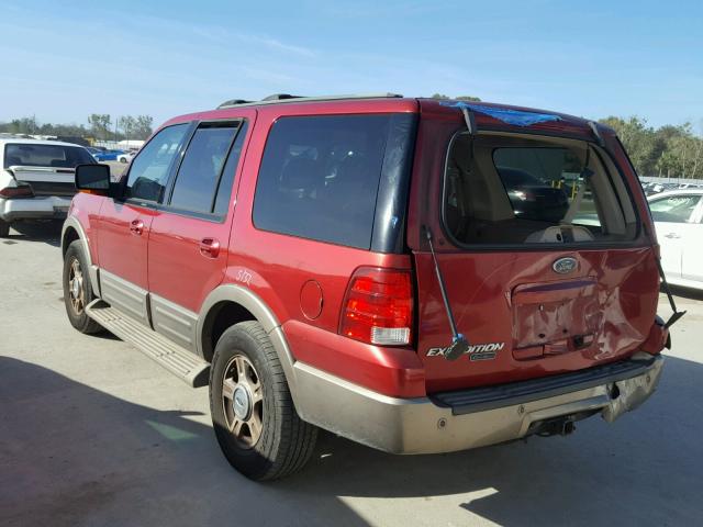 1FMFU17L54LB56989 - 2004 FORD EXPEDITION RED photo 3