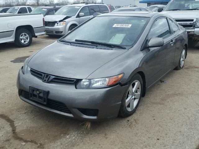 2HGFG12948H524168 - 2008 HONDA CIVIC EXL GRAY photo 2