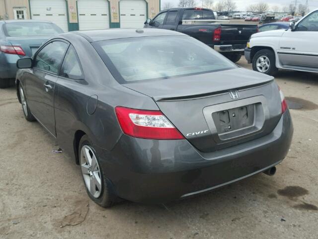 2HGFG12948H524168 - 2008 HONDA CIVIC EXL GRAY photo 3