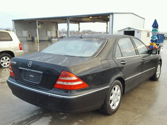 WDBNG75J32A312322 - 2002 MERCEDES-BENZ S 500 BLACK photo 4