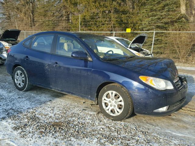 KMHDU46D69U807857 - 2009 HYUNDAI ELANTRA GL BLUE photo 1