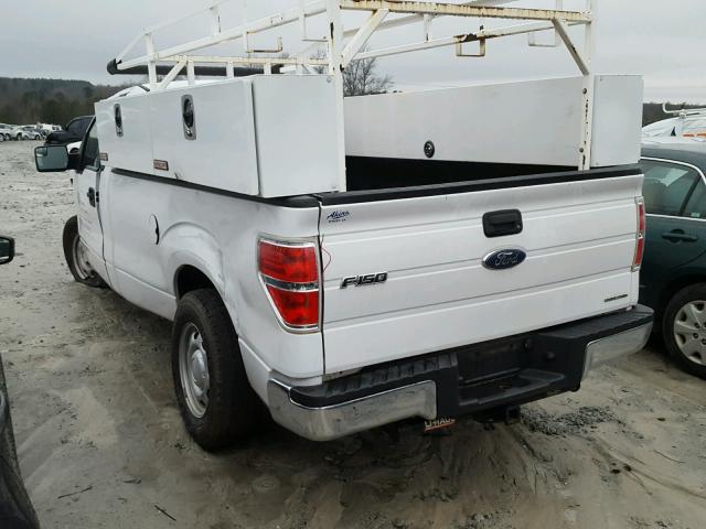 1FTNF1CF8DKF22573 - 2013 FORD F150 WHITE photo 3