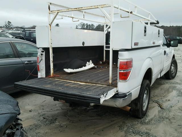 1FTNF1CF8DKF22573 - 2013 FORD F150 WHITE photo 4