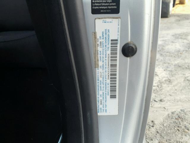 3VWCK21C54M400924 - 2004 VOLKSWAGEN NEW BEETLE 灰色 照片 10