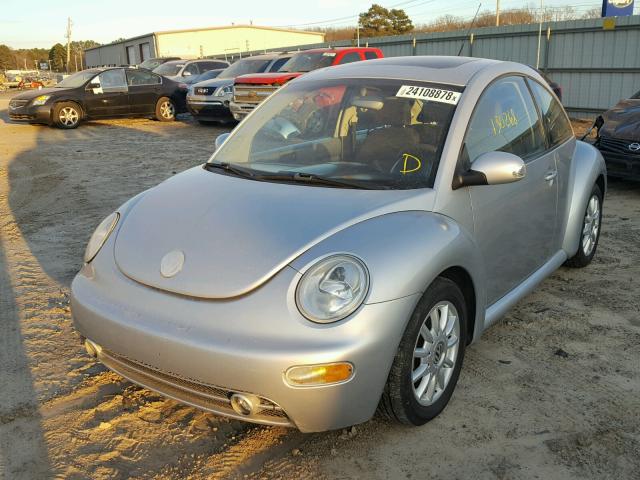 3VWCK21C54M400924 - 2004 VOLKSWAGEN NEW BEETLE GRAY photo 2