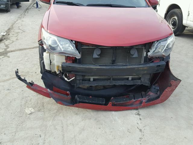 4T1BF1FK8CU554630 - 2012 TOYOTA CAMRY BASE RED photo 9