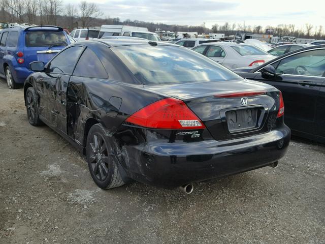 1HGCM82677A007664 - 2007 HONDA ACCORD EX BLACK photo 3