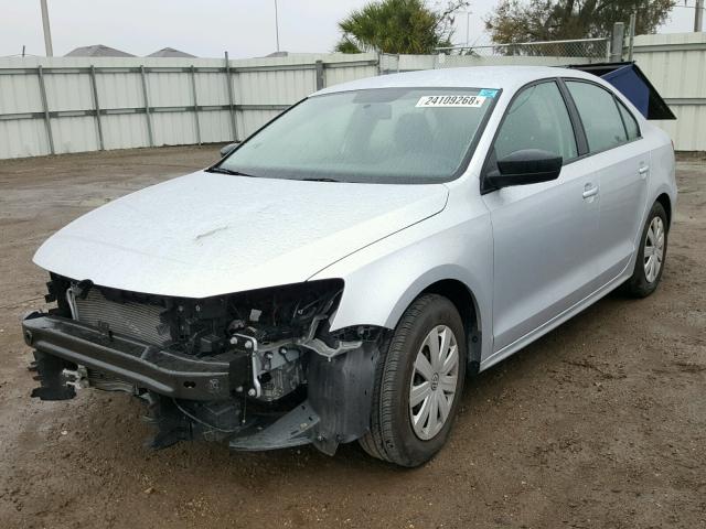 3VW267AJ2GM327477 - 2016 VOLKSWAGEN JETTA S SILVER photo 2