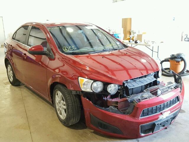 1G1JC5SH0C4116252 - 2012 CHEVROLET SONIC LT MAROON photo 1