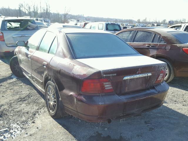 4A3AA46LXXE109358 - 1999 MITSUBISHI GALANT ES MAROON photo 3