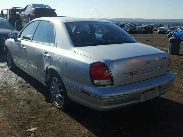 KMHFU45E42A173006 - 2002 HYUNDAI XG 350 SILVER photo 3