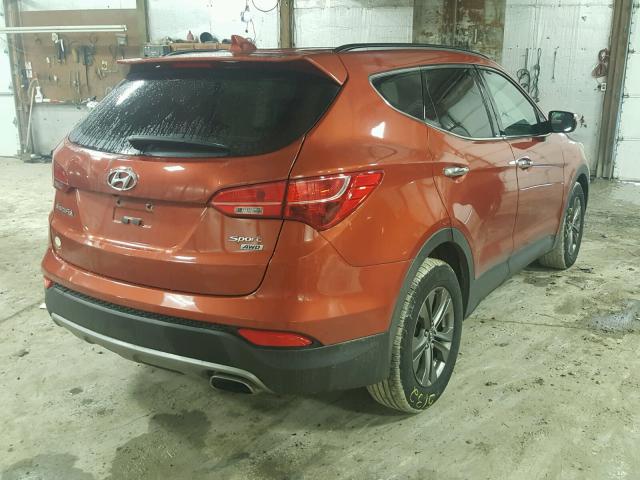 5XYZUDLB2DG049104 - 2013 HYUNDAI SANTA FE S ORANGE photo 4